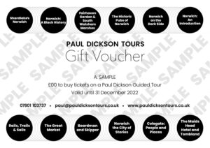 Paul Dickson Tours Gift Voucher