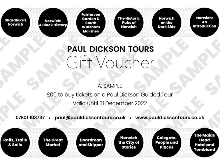 Paul Dickson Tours Gift Voucher
